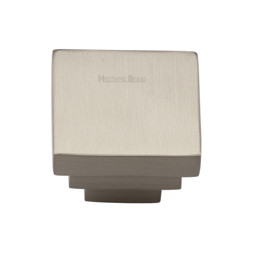 SQUARE STEPPED CUPBOARD DOOR KNOB